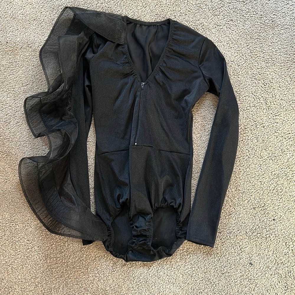 Kellè SA black contemporary - jazz dance costume with cool sleeve